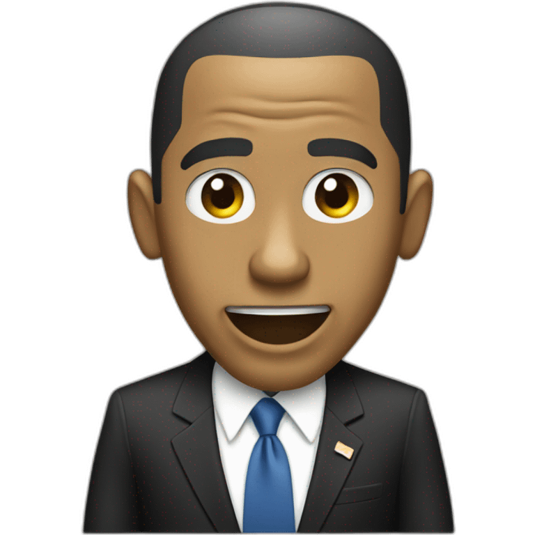 Barack Obama dropping mic emoji