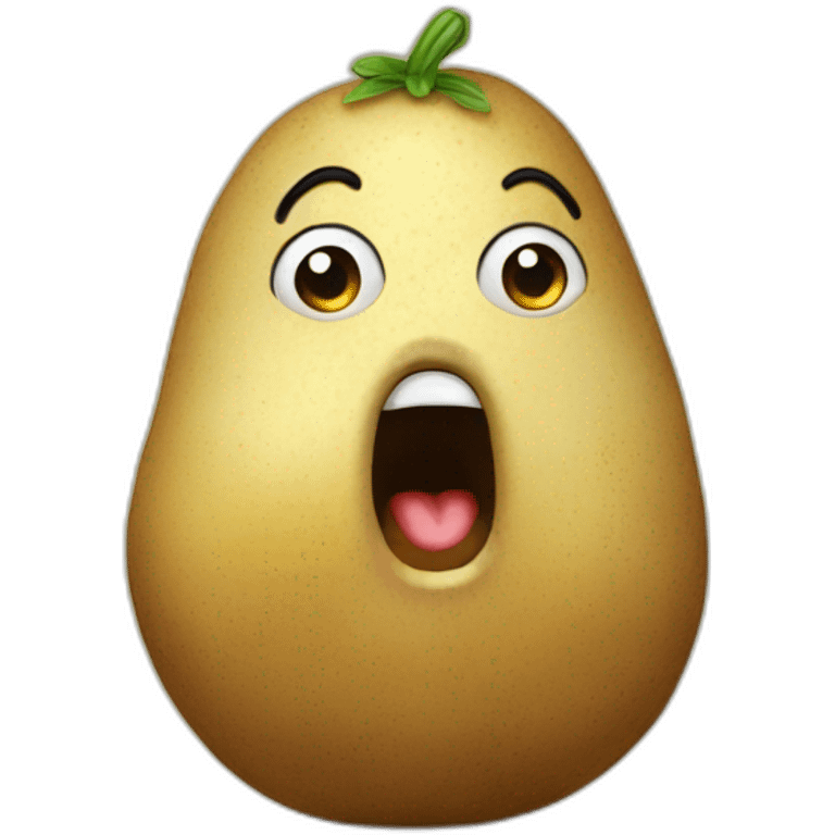 Surprised potato-fairy emoji