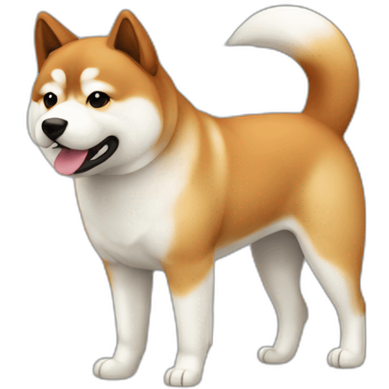 Akita inu red emoji