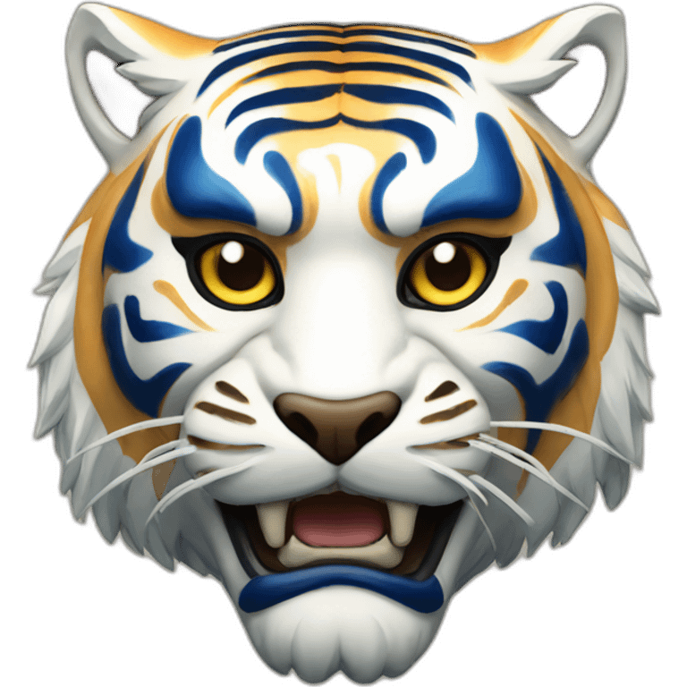 sapphyre tiger Japanese mask emoji