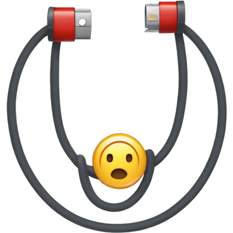 law of ohm: ring of( cable positive battery  resistor negative battery) emoji