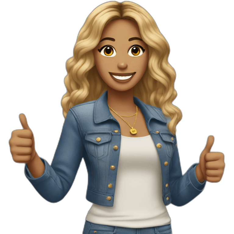 Beyonce thumbs up emoji