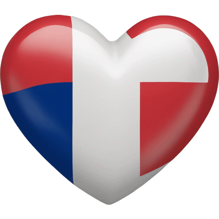 heart with french flag emoji