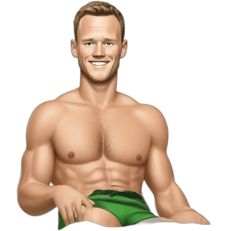 Jonathan Toews as a beach bum emoji