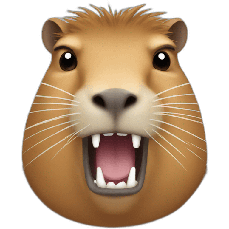 Capybara angry emoji