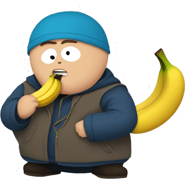 eric cartman eat banana emoji