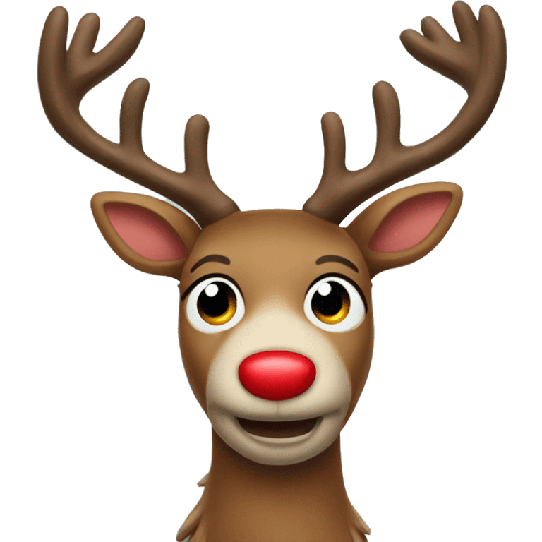 Red Nosed Reindeer emoji