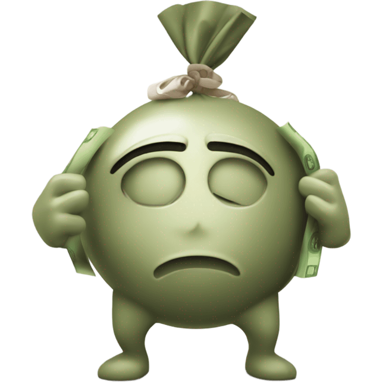 Money bank with muscly arms emoji