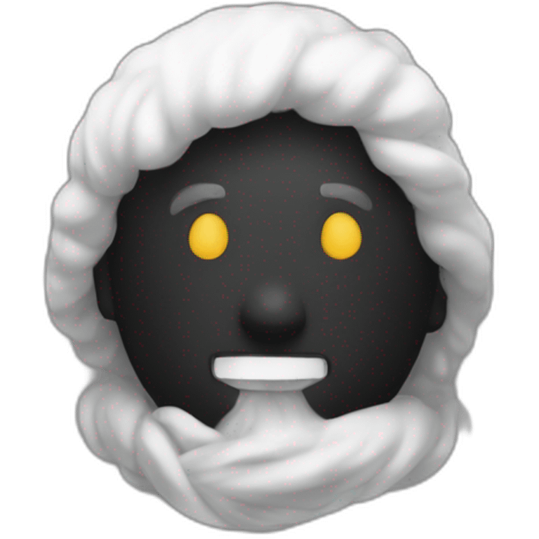 Un noir qui ramasse eu coton emoji