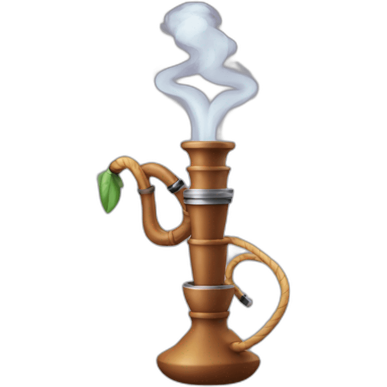 hookah with smoke emoji