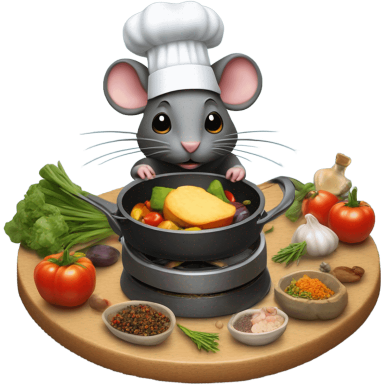 Rat cooking food emoji