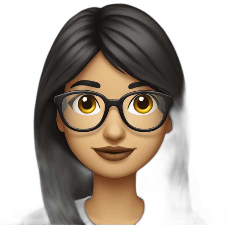 Mia khalifa with glasses emoji