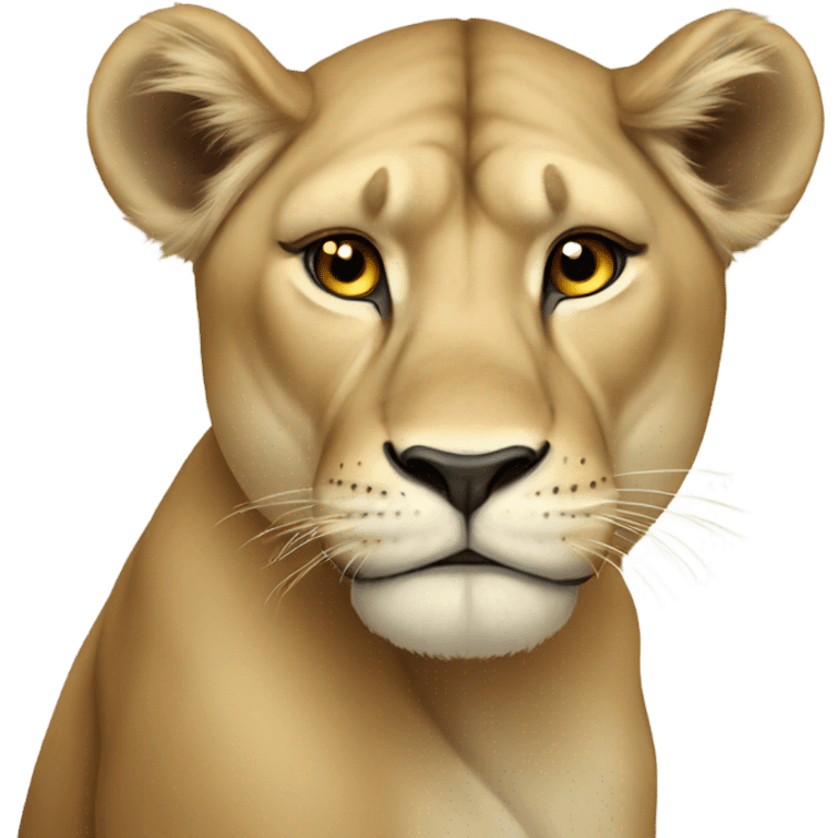 Sad lioness  emoji