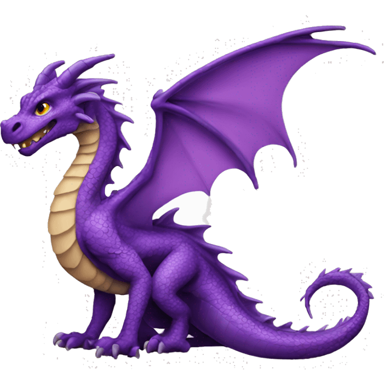 Dragon purple  emoji