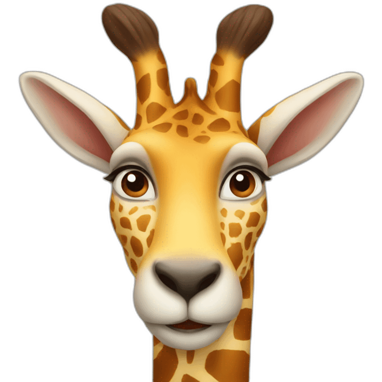 Lapin girafe emoji