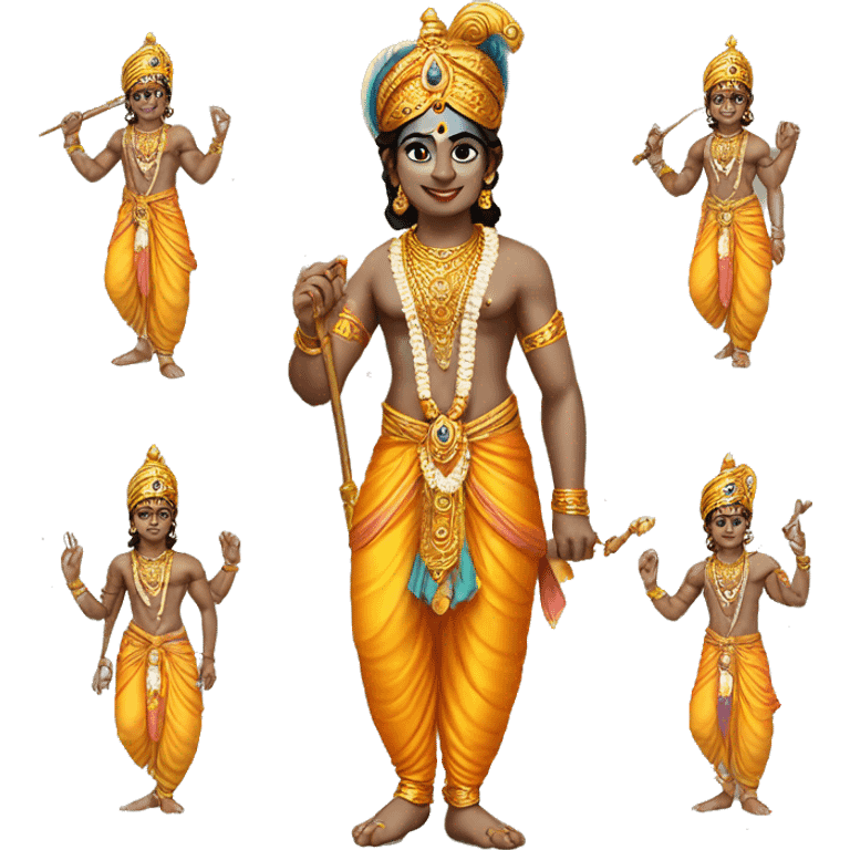 Krishna full body in kurushetra emoji