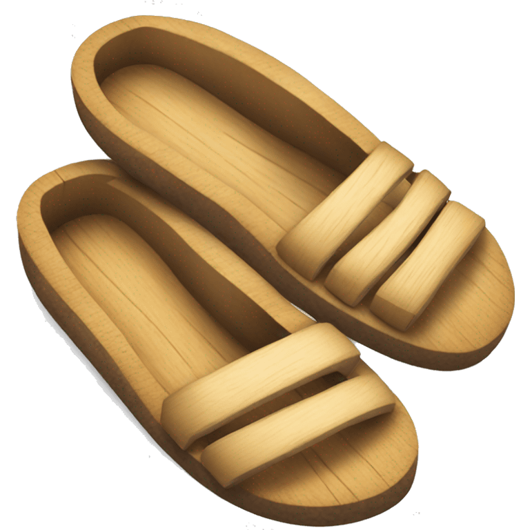 wooden slippers emoji