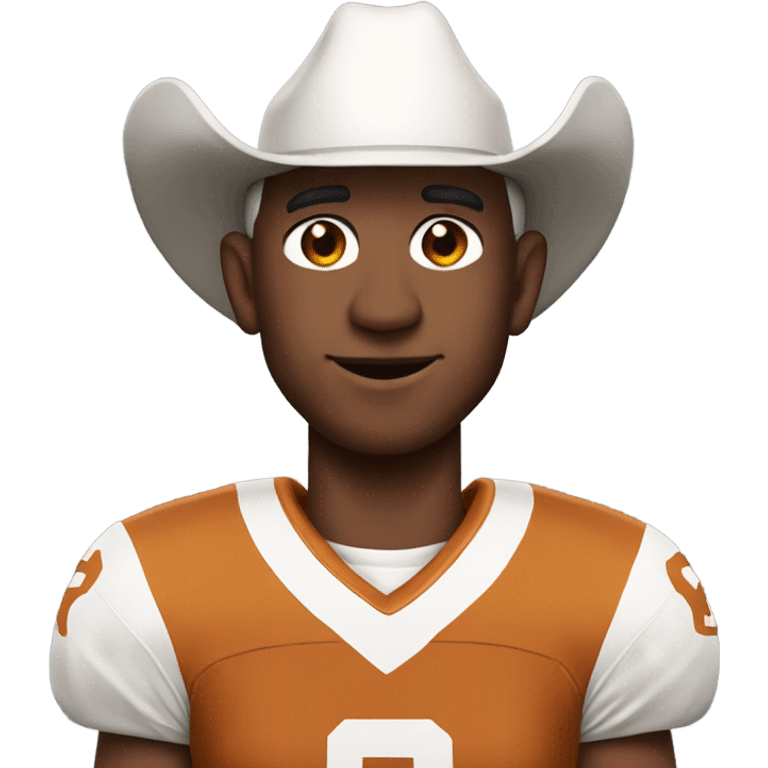 Jeff Bezos wearing a Texas longhorn football uniform emoji