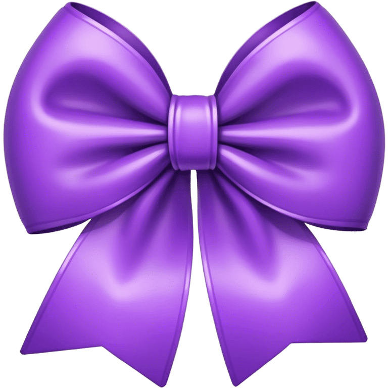 Purple bow emoji