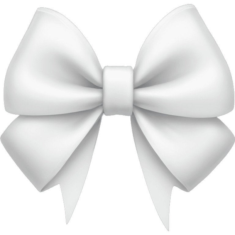 white bow emoji