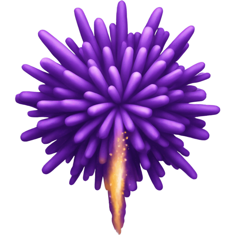 Purple singular firework  emoji