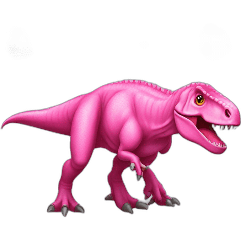 Tyrannosaurus pink emoji