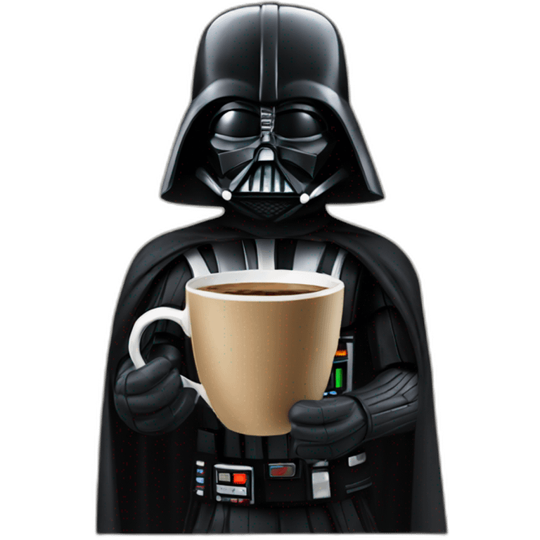 darth vader drinking coffee emoji