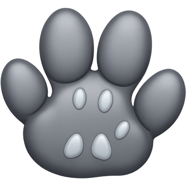 gray paw emoji