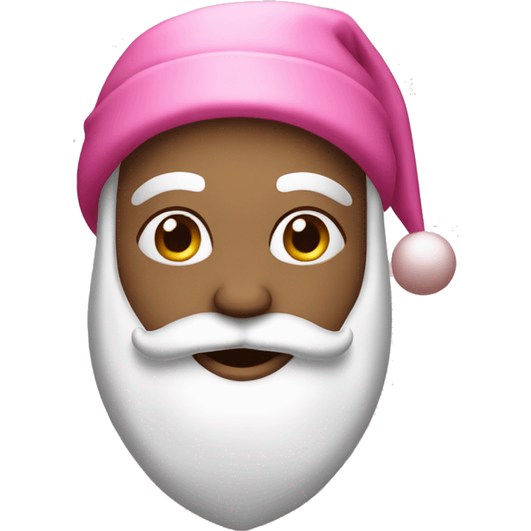 Pink Santa had emoji