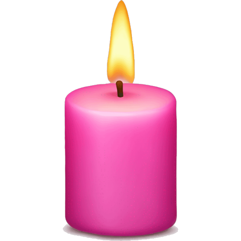 Pink candle  emoji