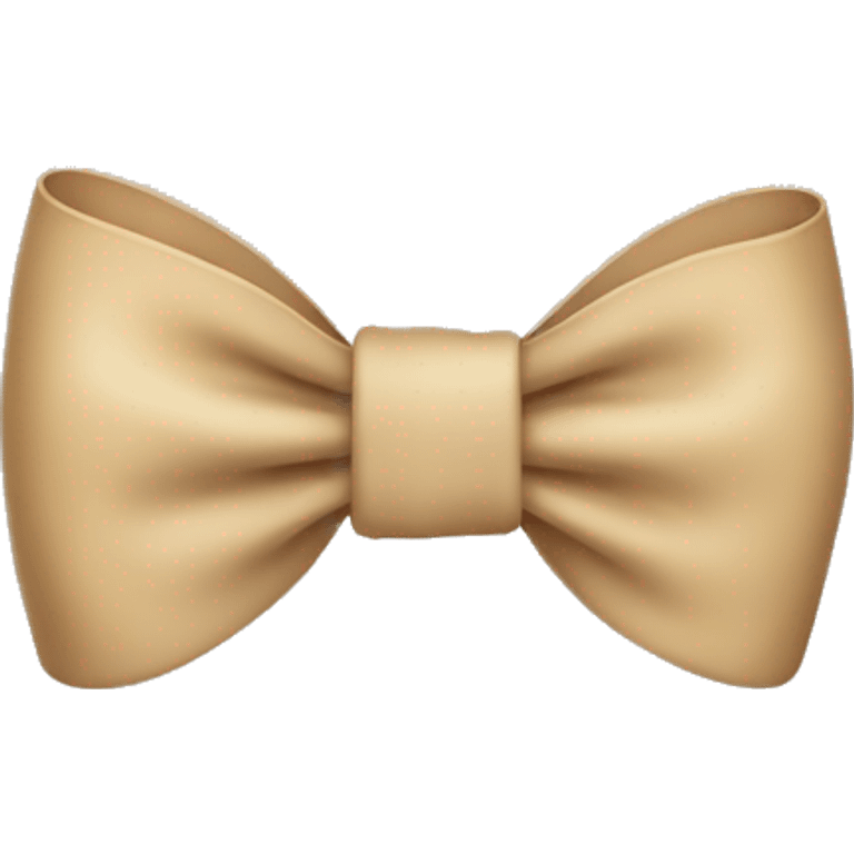 Beige bow emoji