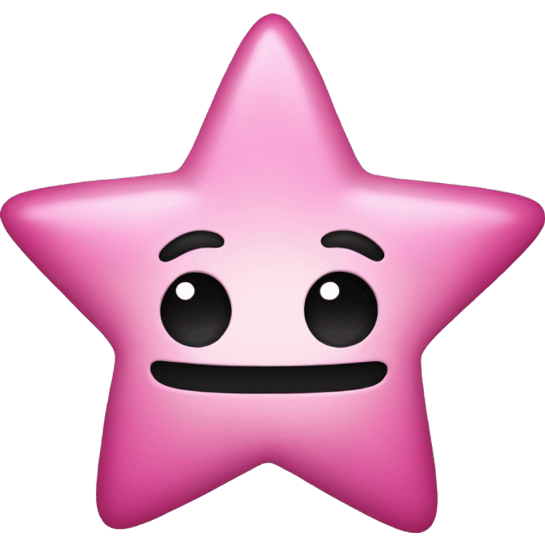 pink star no face emoji