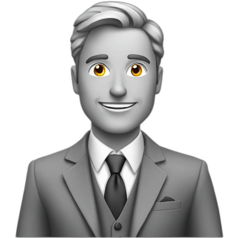 Posh-man-with-gray-suit-and-200-euro-bill emoji