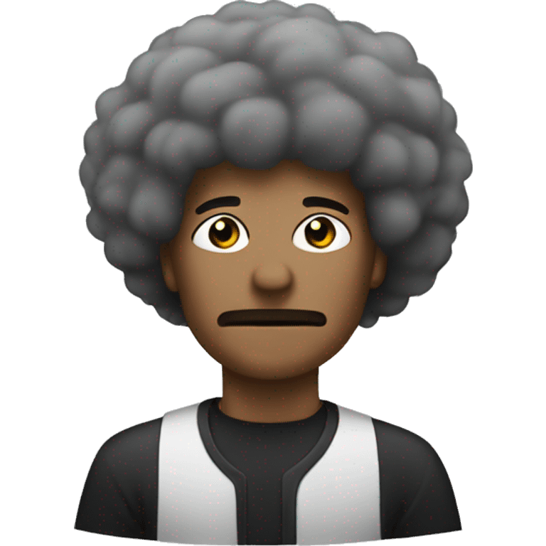 Smoke with afro haircut  emoji