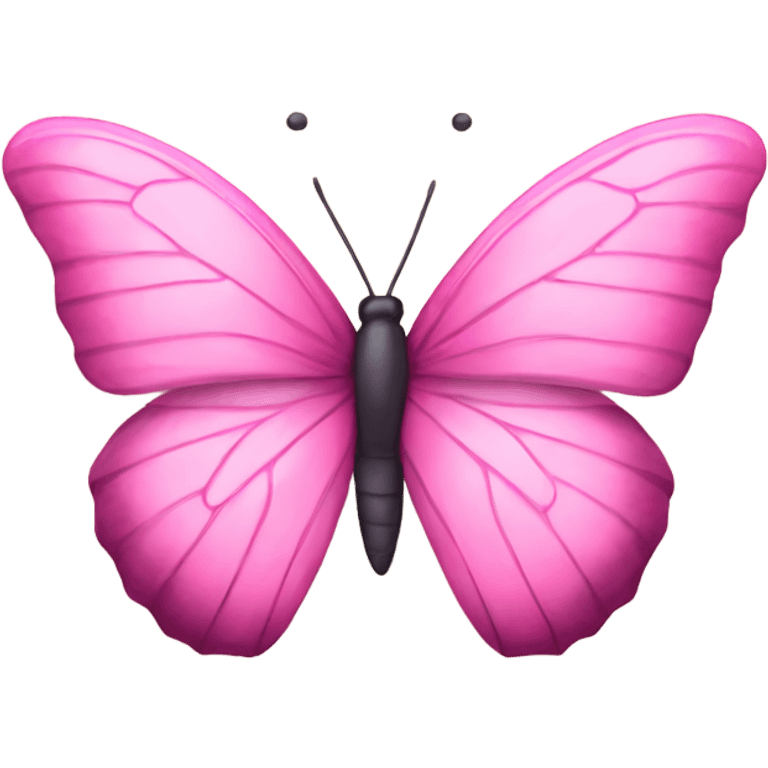 Pink butterfly emoji