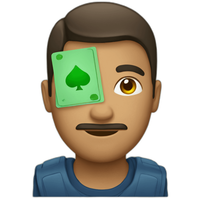 Hispanic hold green card emoji