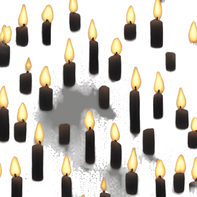 Black candles  emoji