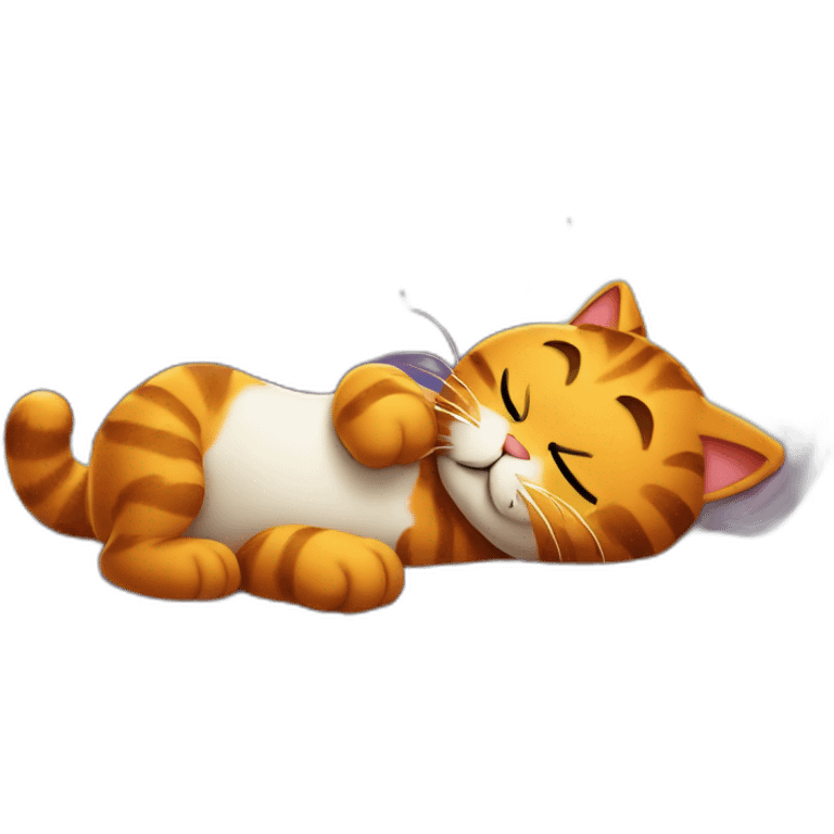 Garfield good night emoji