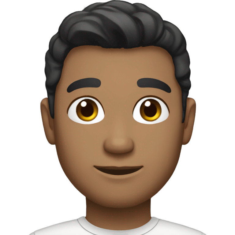 metrosexual male with dark hair emoji