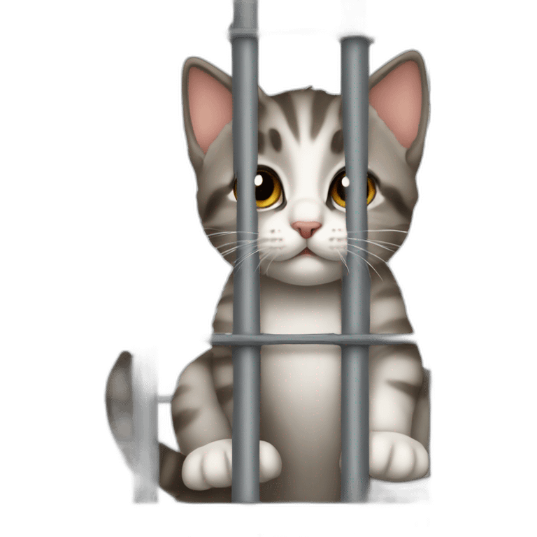 kitten in jail cell emoji