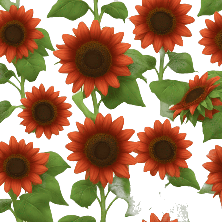 Red sunflower  emoji