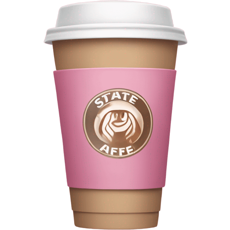 Un café Starbucks rosa  emoji