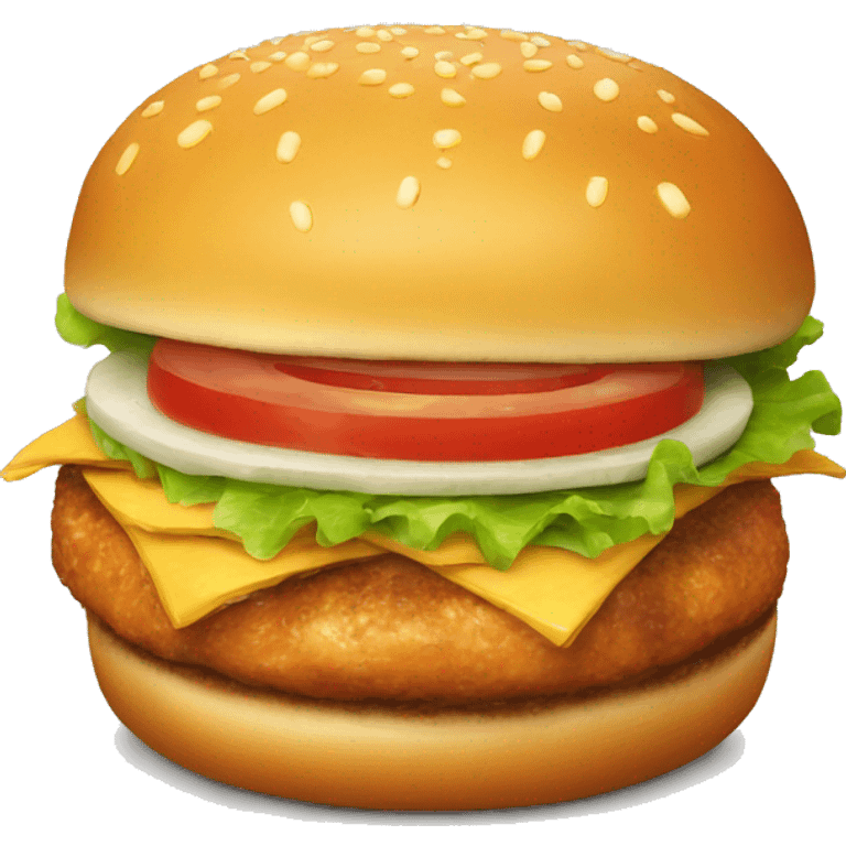 Un Burger au poulet emoji