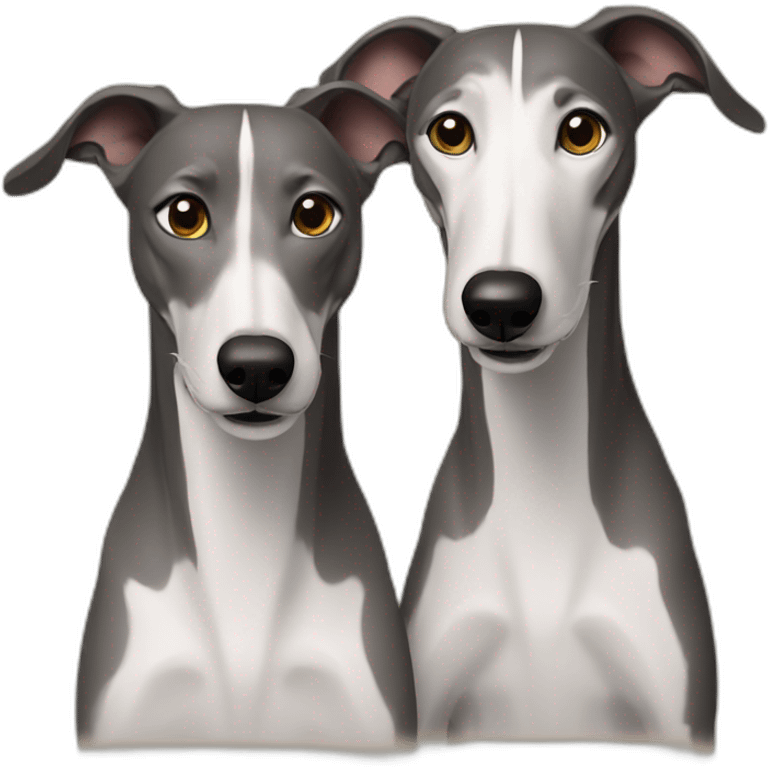 greyhound pair emoji