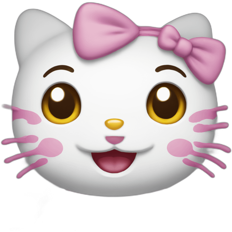 hello kitty smiling emoji