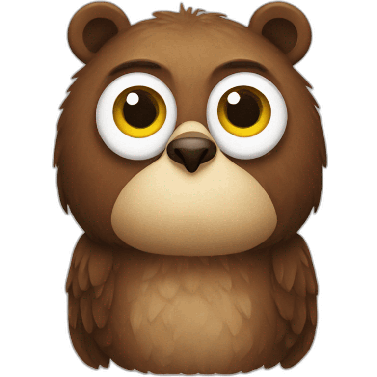 adult bear owl emoji