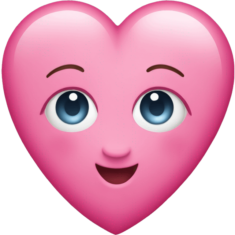 Cute pink heart emoji