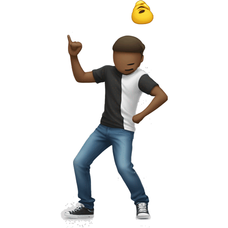 teen dabbing emoji