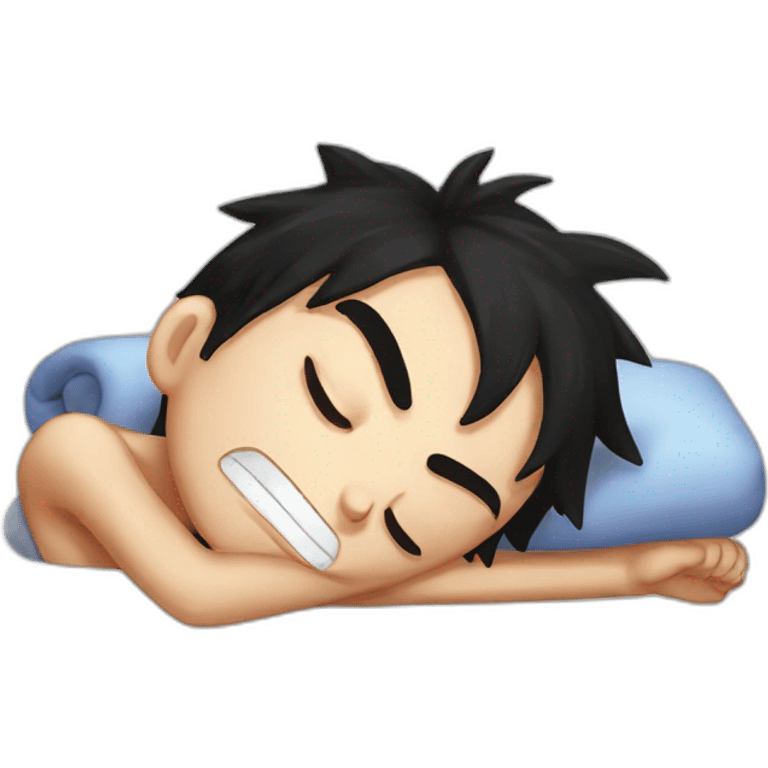 Luffy slepping emoji