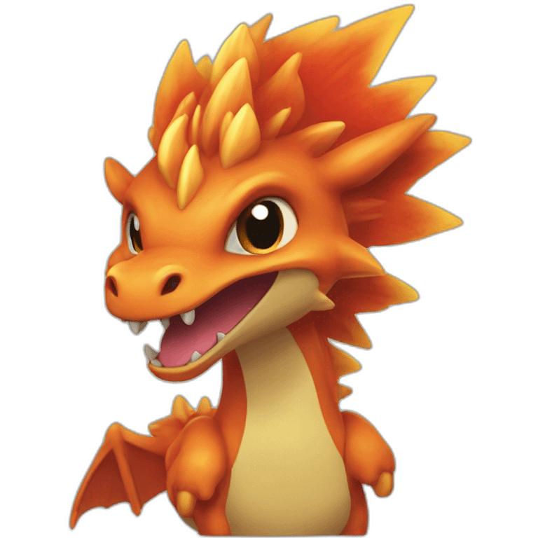 Dracaufeu pokemon style emoji